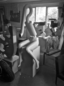 A section of the studio