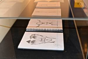 sketchbooks display